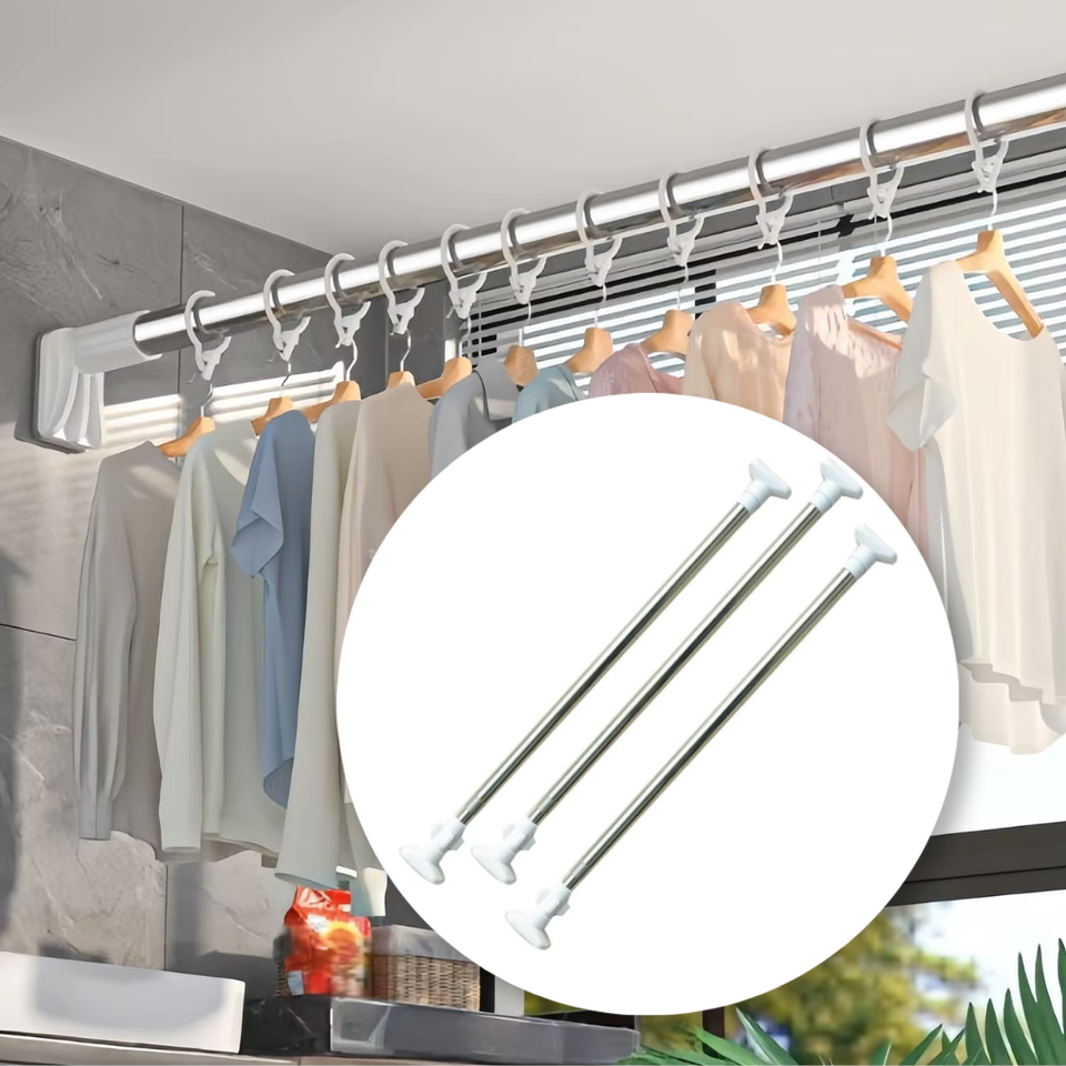 BARRA EXTENSIBLE MULTIFUNCIONAL DE ALTA RESISTENCIA (1.10 M A 2 M)