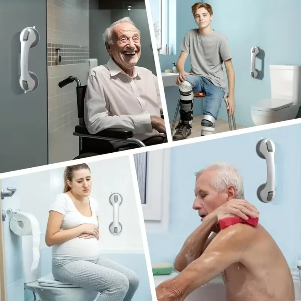 BARRA DE AGARRE CON VENTOSAS PARA BAÑO