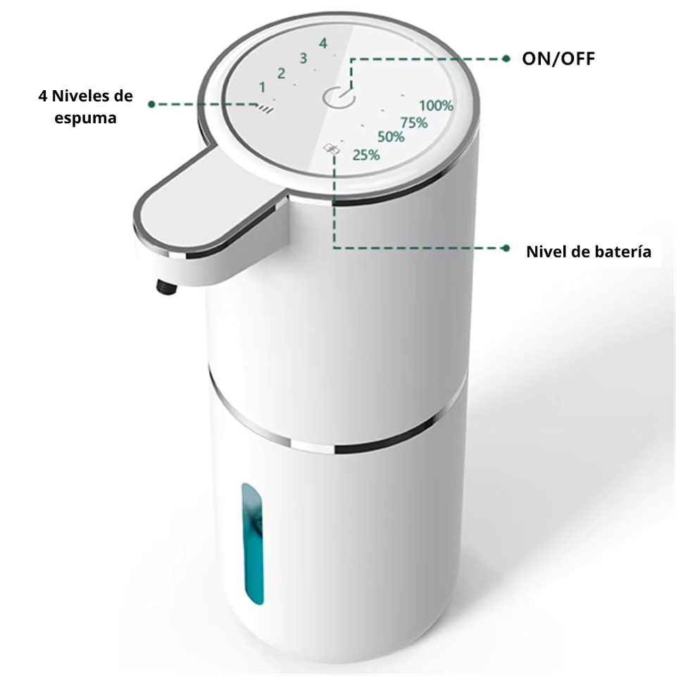 DISPENSADOR AUTOMÁTICO DE JABÓN CON SENSOR INTELIGENTE